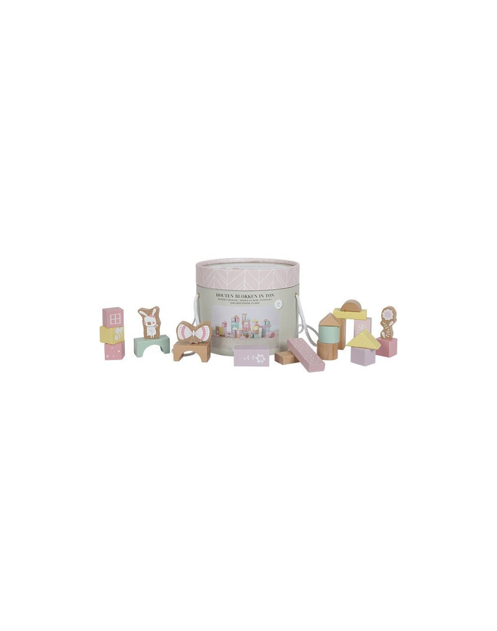 Tonneau blocs en bois pink Little dutch Tonneau blocs en bois pink Little dutch