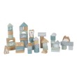 Tonneau blocs en bois blue Little Dutch