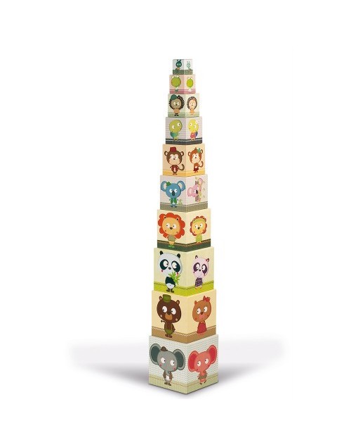Pyramide carrée - portrait de famille Janod