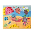 5 cartes à pompons animaux et cie Janod