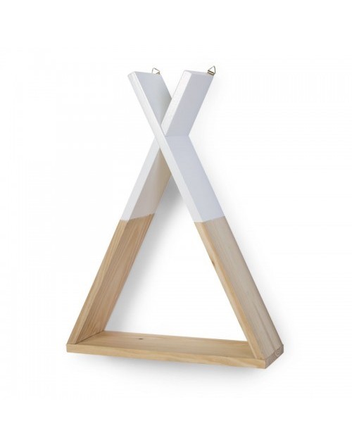 Etagère tipi blanc/naturel Childhome