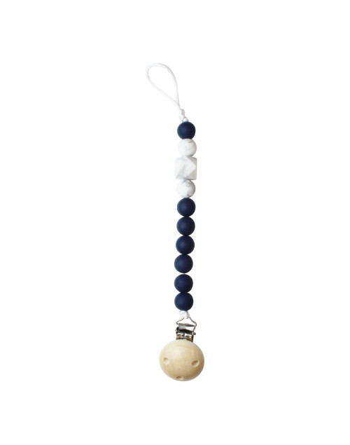 Attache-tétine clip silicone deep blue Chewies et more