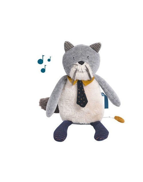 Chat musical Les Moustaches Moulin Roty