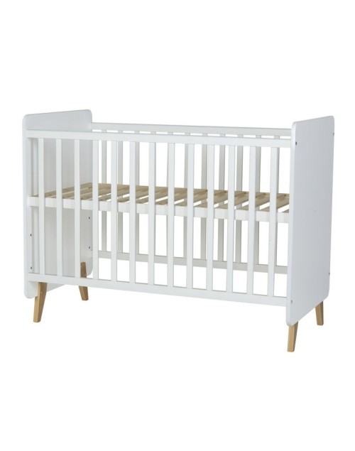 Lit 60*120 Lynn blanc/naturel Bopita