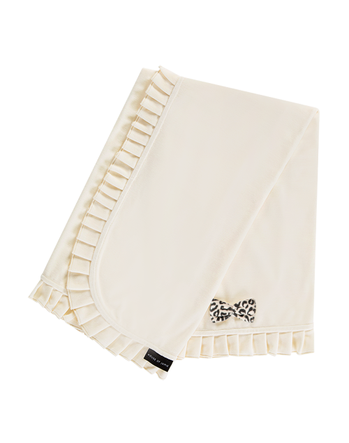 Couverture cream velvet House of Jamie