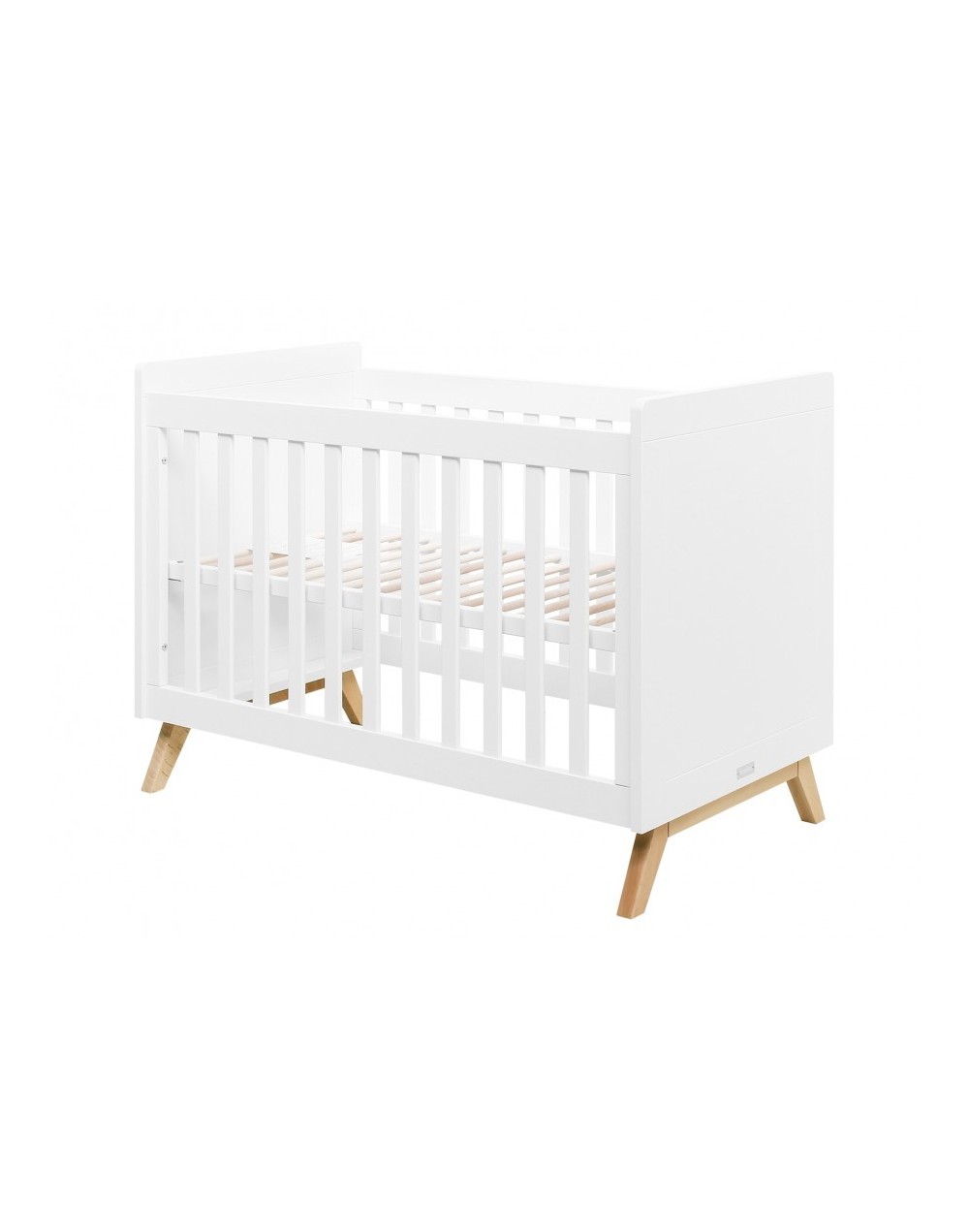 Lit 60*120 Fenna blanc/naturel Bopita