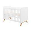 Lit 60*120 Fenna blanc/naturel Bopita