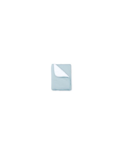 Couverture pady tetra jersey teddy 64 bleu gris Bemini