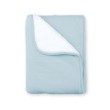 Couverture pady tetra jersey teddy 64 bleu gris Bemini