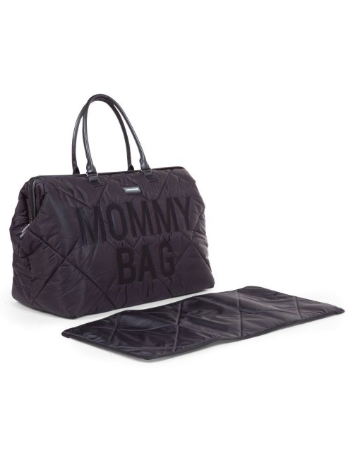 Mommy bag matelassé noir Childhome