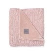 Couverture 75*100 river knit pale pink Jollein