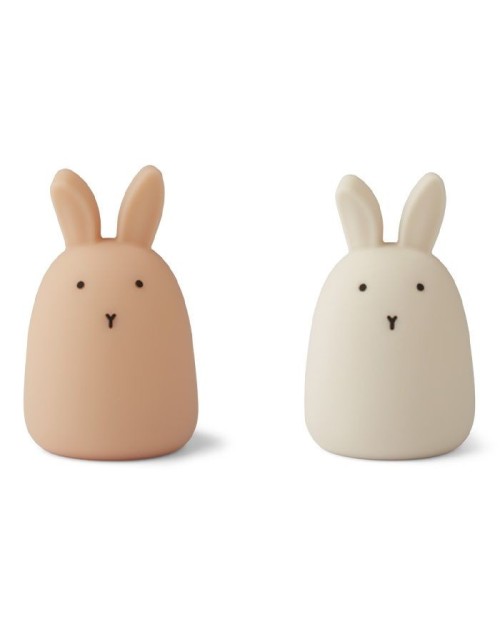 Pack de 2 veilleuses Callie rabbit tuscany rose/sandy Liewood