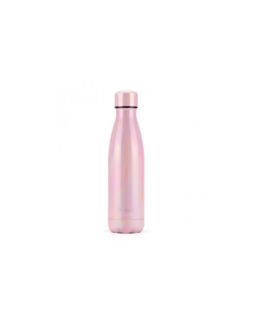 Bouteille métal 500ml - pearly rose Label'tour