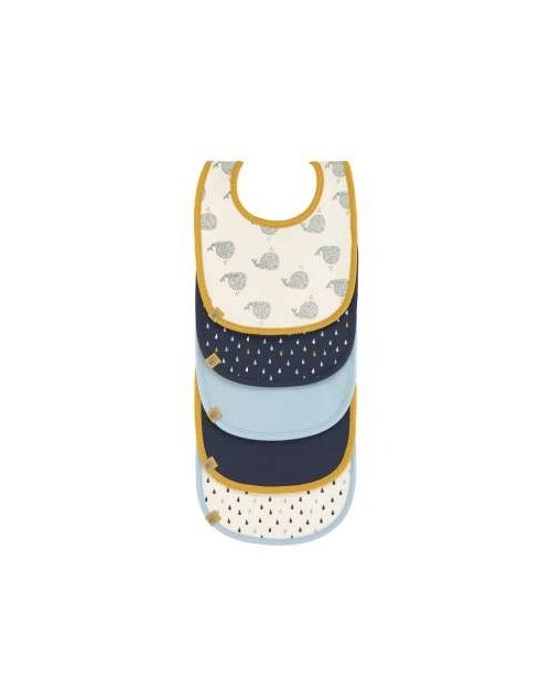 Pack 5 bavoirs organic 1311002452 Lassig